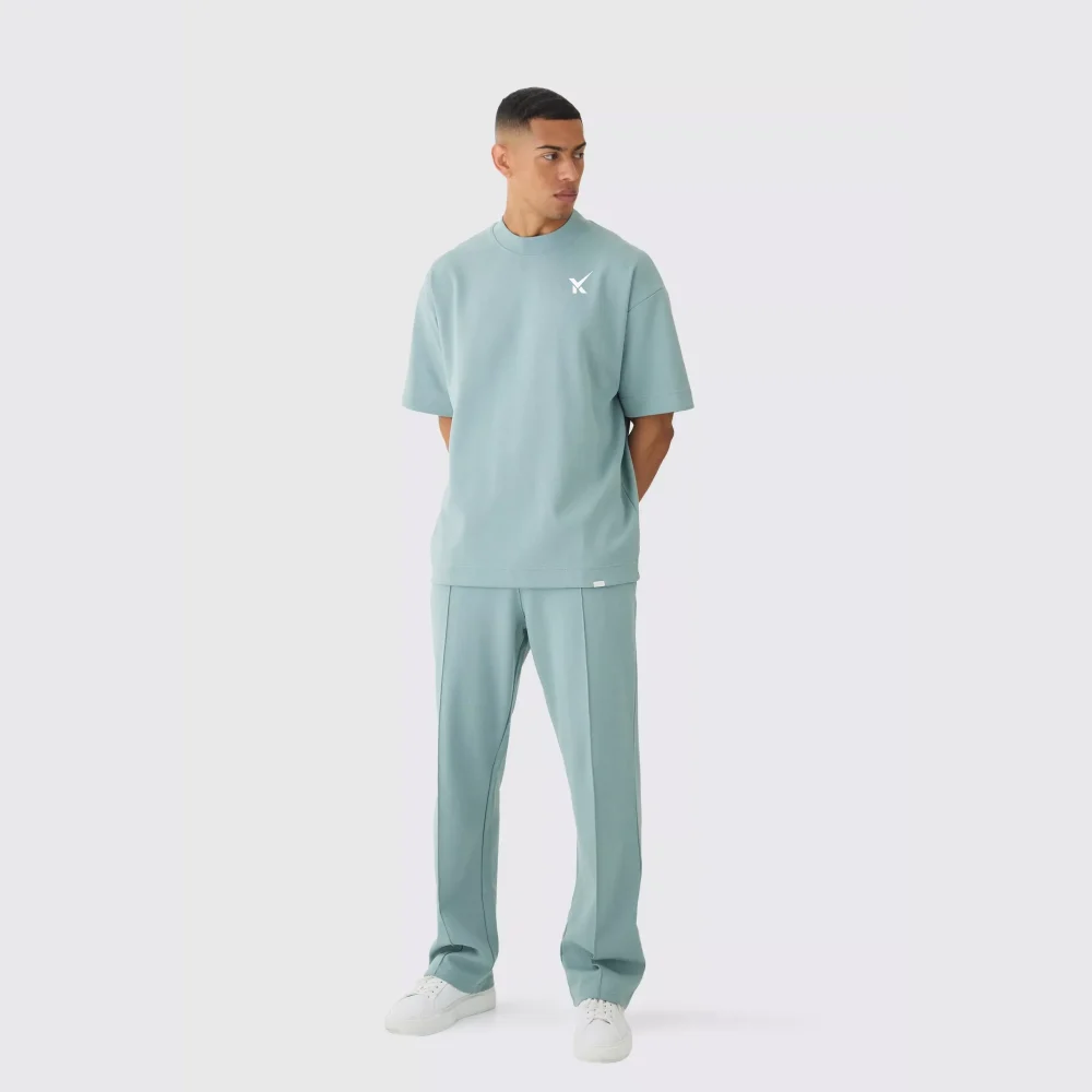 Oversized Man Colour Block Short Tracksuit