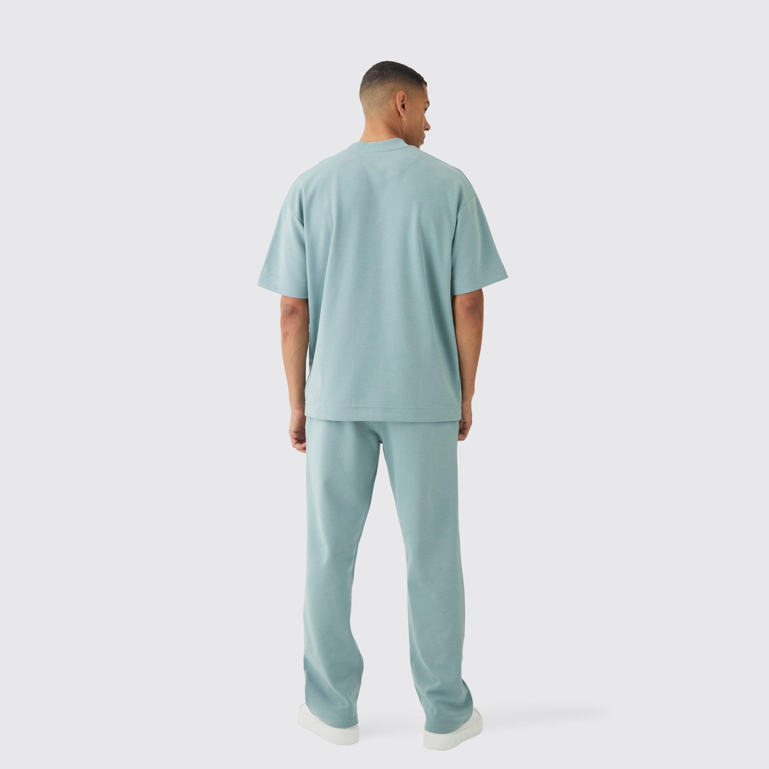 Oversized Man Colour Block Short Tracksuit - Image 2