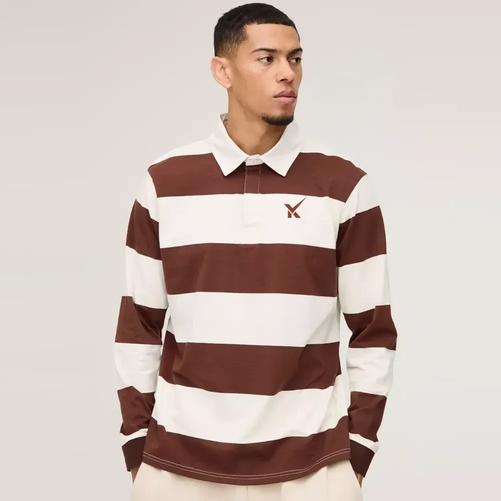 Oversized Heavyweight Cut and Sew Rugby Polo