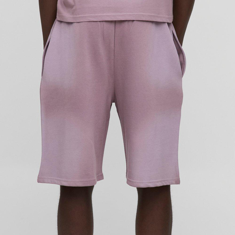 Relaxed Fit Gothic M Cross Print Short