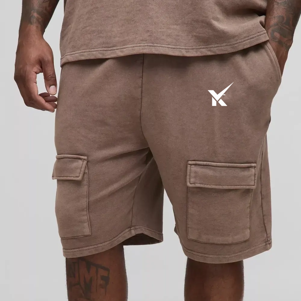 Slim Fit Bonded Scuba Short Length Pintuck Shorts